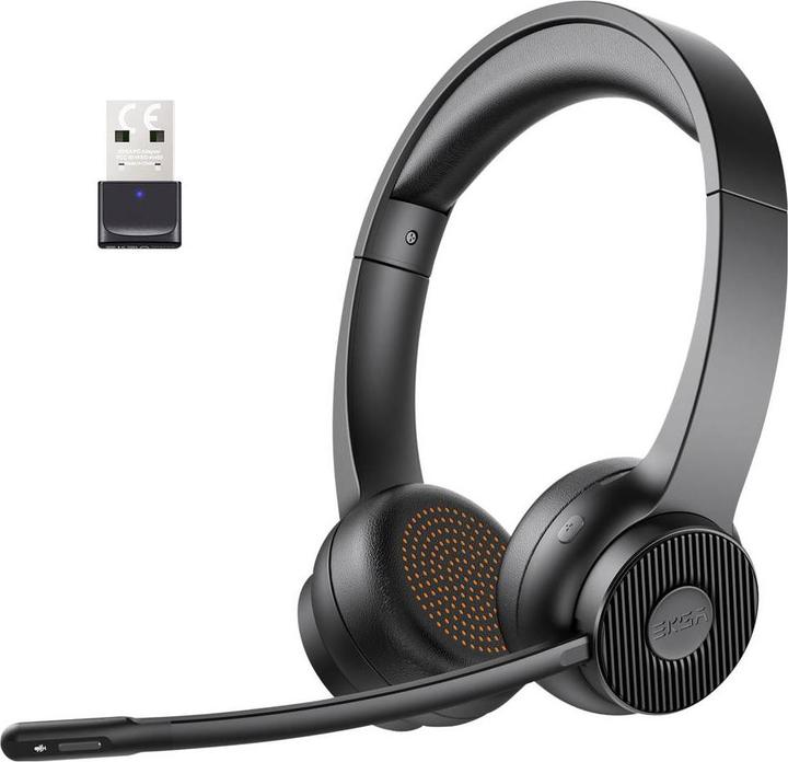 Image du produit Eksa H16 Computer On Ear Headset Bluetooth® Schwarz Noise Cancelling, Mikrofon (Sans fil, USB-A)