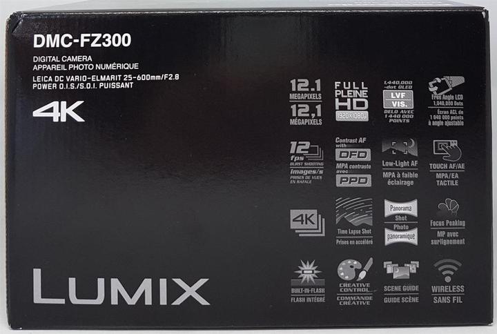 Actual product image Panasonic Lumix FZ300 (25 - 600 mm, 12.10 Mpx, 1/2,3'')