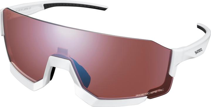 Shimano Lunettes unisexes Aerolite HC white (Ridescape à fort contraste)