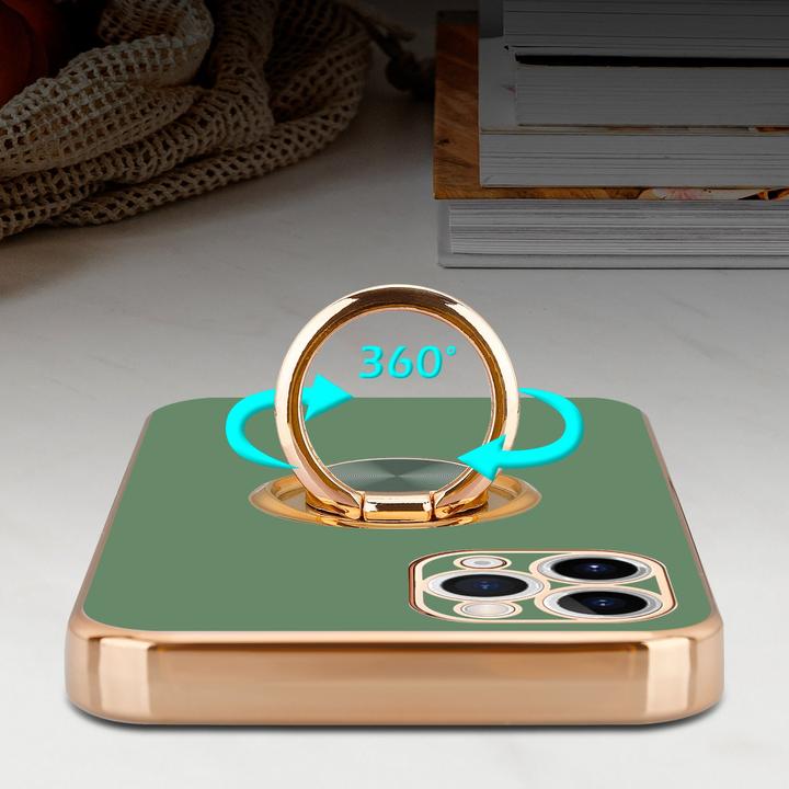 Actual product image Cadorabo Case for Apple iPhone 11 PRO MAX in TPU with camera protection and ring LM089 Style (Apple iPhone 11 Pro Max)