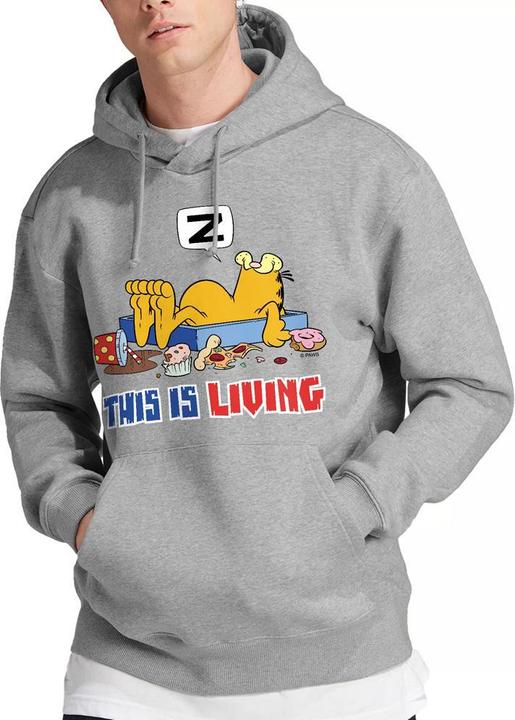 Immagine prodotto Garfield This Is Living Felpa con Cappuccio Uomo (L)