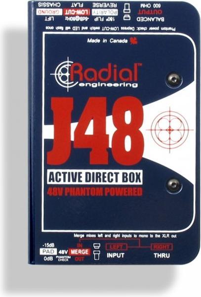 Actual product image Radial J48-MK2 actieve DI box phantom powered (DI box)