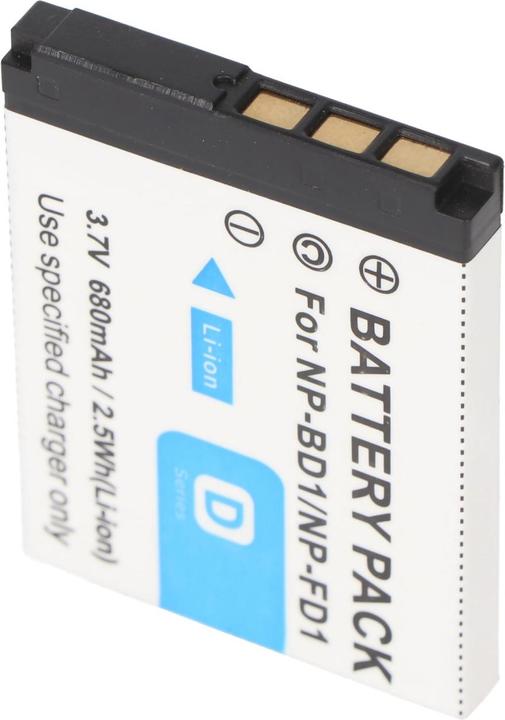 Actual product image Sony Akku NP-BD1, DSC-T2, T200, T70, T75 (Camera battery)