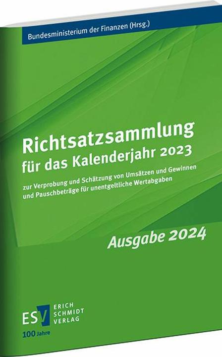 Produktbild Richtsatzsammlung fr das Kalenderjahr 2023 (Deutsch, Bundesministerium Der Finanzen, 2024)
