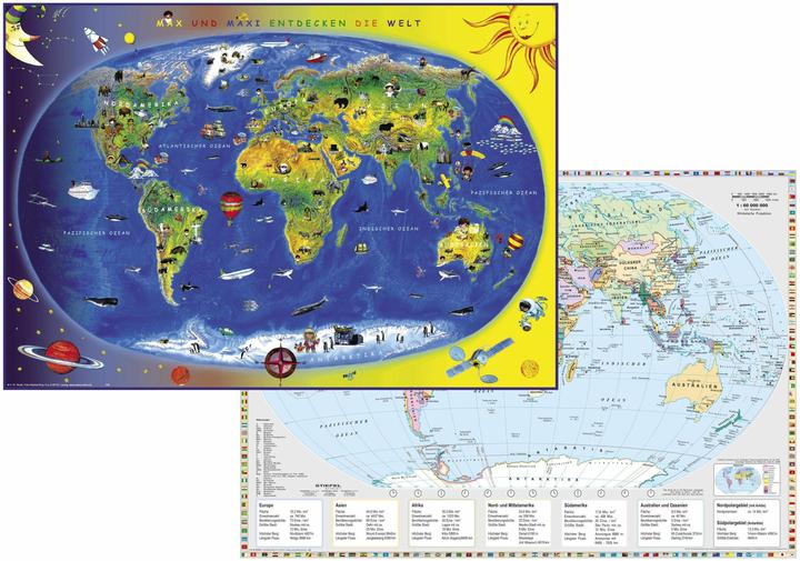 Image du produit Carte du monde pour enfants/États.Terre.écriture