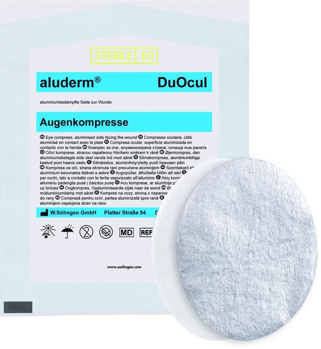 Aluderm Augenkompresse steril DuOcul, 1 St. Kompressen