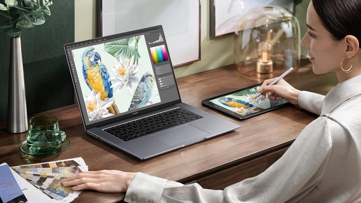 Produktbild Huawei Matebook 16 (16", AMD Ryzen 5 5600H, 16 GB, 512 GB, DE)