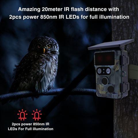 Productafbeelding Stealth Gear Nightjar Dual-Cam Solar 4K Wifi Wildcamera