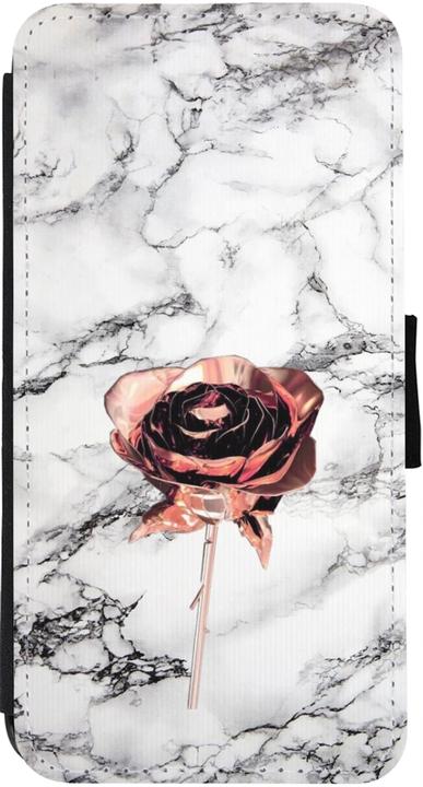 Produktbild PhoneLook Hülle Wallet schwarz Marble Rose Gold (Apple iPhone 13)