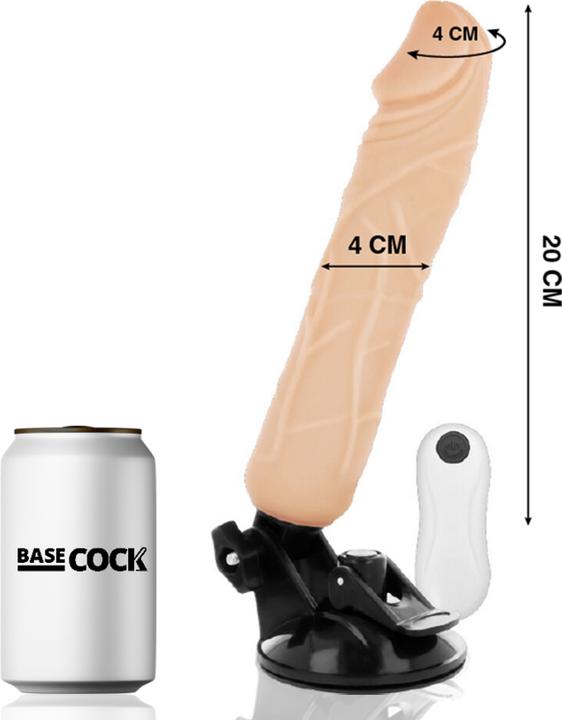 Immagine prodotto Basecock Vibratore Realistico Telecomandato Nero 20 cm