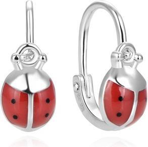 Image du produit Beneto Belles boucles d'oreilles de fille Ladybugs AGUC2049D pour les enfants