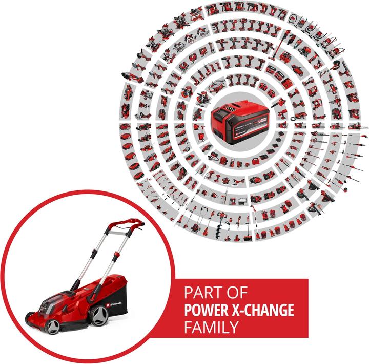 Productafbeelding Einhell RASARRO 36/42 (2x5,2Ah) accu grasmaaier (Oplaadbare batterij)