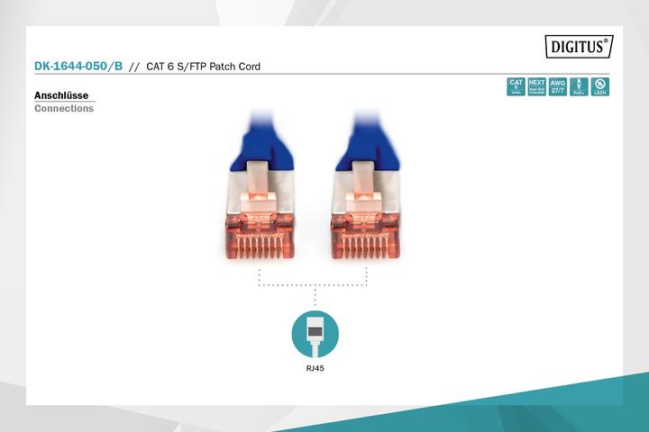 Actual product image Digitus Network cable (S/FTP, CAT6, 5 m)