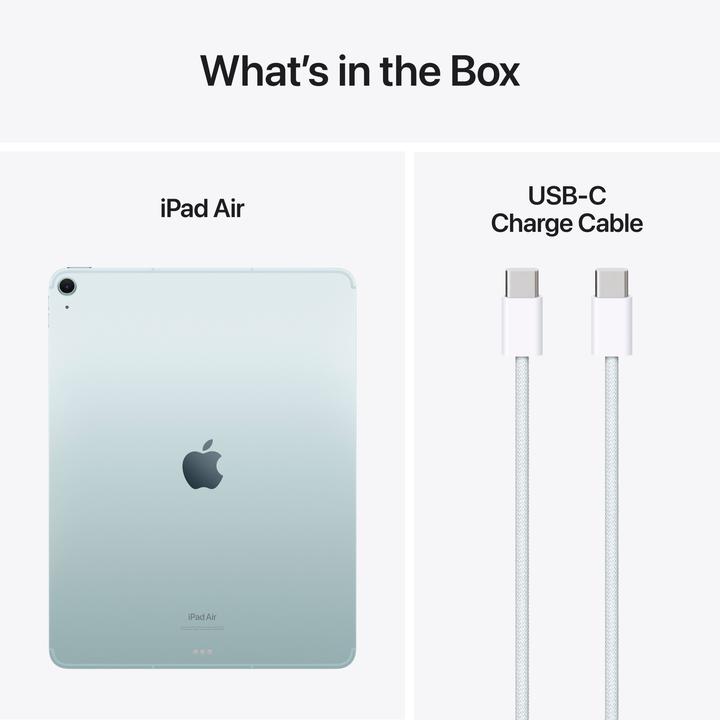 Immagine prodotto Apple iPad Air 13 2024 (M2) (5G, 13", 1000 GB, Azzurro)