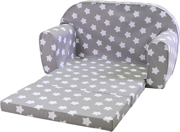 Image du produit Knorrtoys Kindersofa - "Grey white stars" (Canapé pour enfants)