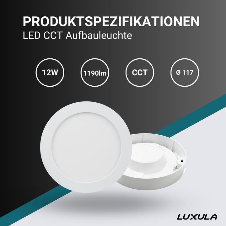 Image du produit Luxula Luminaire apparent à LED CCT (1190 lm)