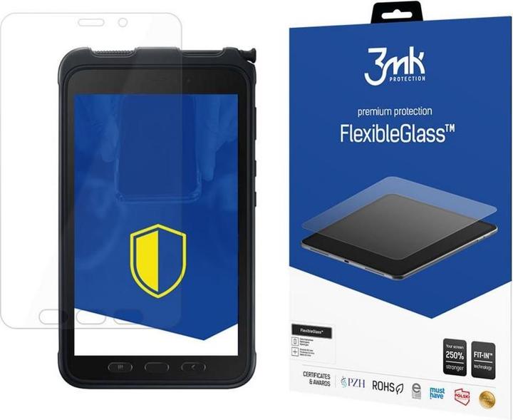 Productafbeelding 3MK FlexibeleGlasschermbeschermer, vertoningsfolie (1 Stuk, Galaxy Tab Active 3)