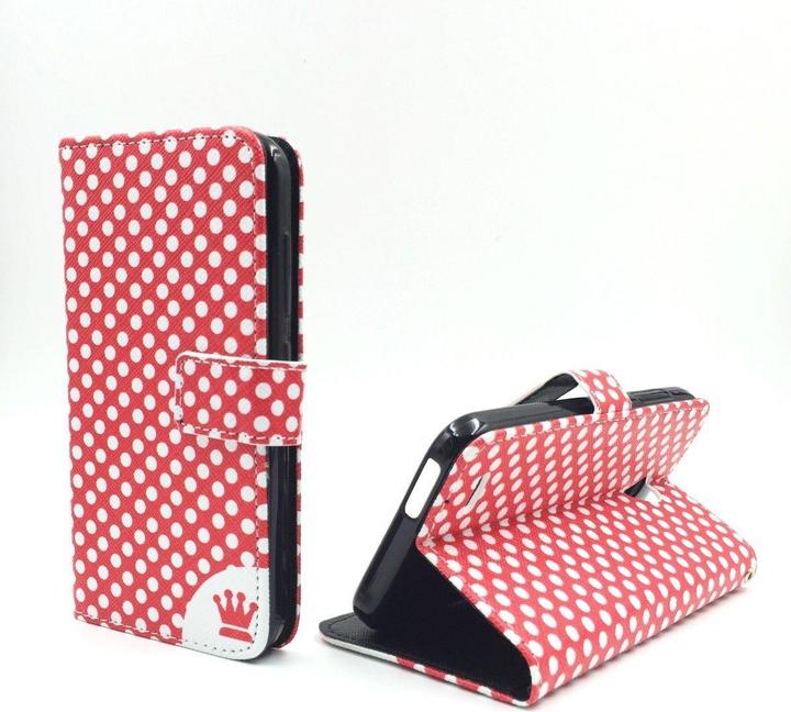 Actual product image König Design Protective Case for Vodafone Smart Prime 6 Polka Dot Red Case + 1 Armour Protection Glass (Vodafone Smart Prime 6)