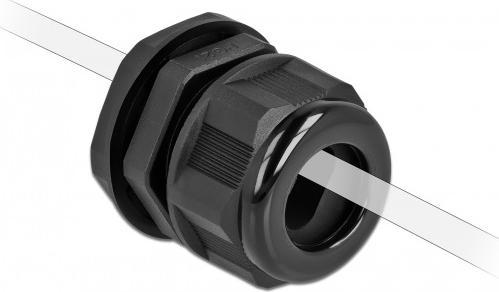 Produktbild Delock Kabelverschraubung PG16 für Flachkabel schwarz 2 Stück