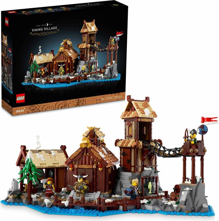 Productafbeelding LEGO Ideeën Vikingdorp (21343, LEGO Ideeën, LEGO Zeldzame Sets)