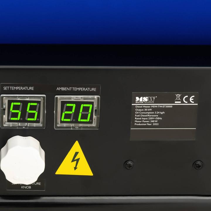 Produktbild MSW Diesel Heizkanone Ölheizgebläse Ölheizer Ölheizkanone Bauheizer 28600 W 185 m² (28600 W)
