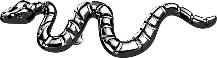 Star Piercing Dermal Anchor schwarz Schlange (Titan G23, ohne Messing)