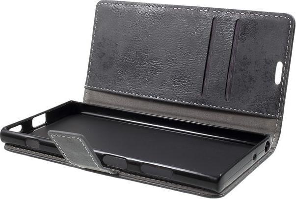 Actual product image MU Classic Vintage look leather book cover (Xperia XA1 Plus)