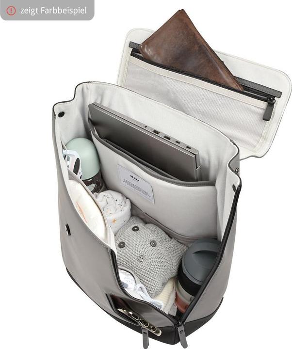 Actual product image Beaba Oslo changing rucksack - dusky pink