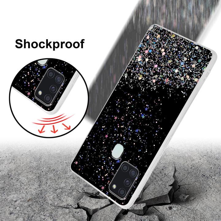 Image du produit Cadorabo Couverture TPU paillettes scintillantes (Samsung Galaxy A21s)