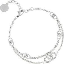 Liu Jo Double Steel Bracelet With Crystals Lj2903