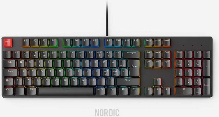 Produktbild Glorious PC Gaming Race ABS Keycaps - 105 St., schwarz, ISO, NO-Layout