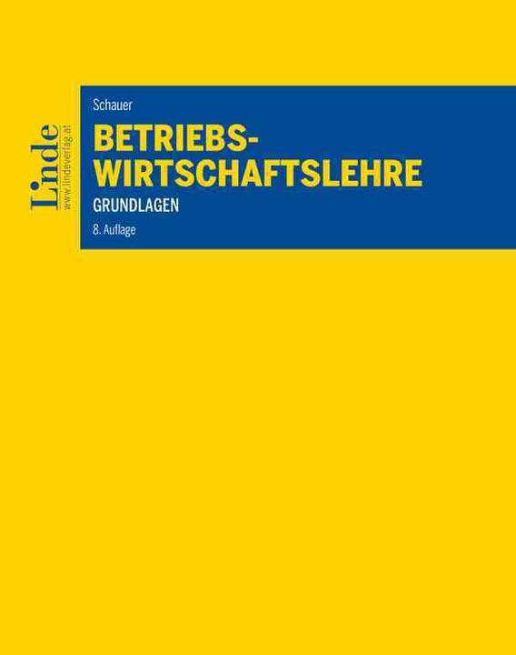 Produktbild Schauer:Betriebswirtschaftslehre (Deutsch, Schauer, Reinbert, 2024)