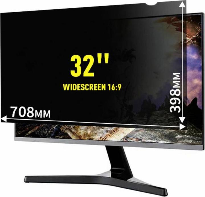 Produktbild Renkforce RF-MPSABL-032 Blickschutzfolie 81,3cm (32 ) Bildformat: 16:9 RF-6026100 Passend für Model (32.01", 16 : 9)