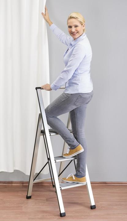 Produktbild Wenko Haushaltsleiter (Trittleiter, 144 cm)