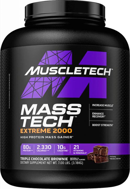 Produktbild Muscle Tech Mass Tech Extreme 2000 (Triple Chocolate Brownie, 1 Stk., 3000 g)