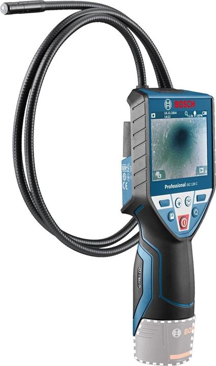 AA1 Alkaline Akku-Adapter, Haken, Magnet, Spiegel, L-Boxx-Einlage, 4 GB MicroSD Karte, GIC 120 C Professional, GIC Kamerakabel Ø 8.5 mm, 4x 1.5-V-LR6 Batterie, Micro-USB-Kabel