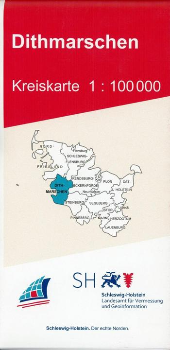 Actual product image Dithmarschen Kreiskarte 1 : 100 000