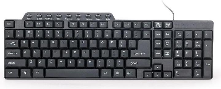 Image du produit Gembird KB-UM-104 Clavier USB QWERTY US anglais (US, Filaire)