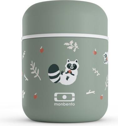 Actual product image Monbento Kids Small Insulated Container MB Capsule Raccoon - Leakproof and Insulated - Small Lunch Box Keeps