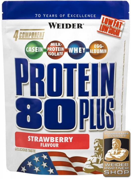Produktbild Weider Protein 80 Plus (Erdbeer, 1 Stk., 500 g)