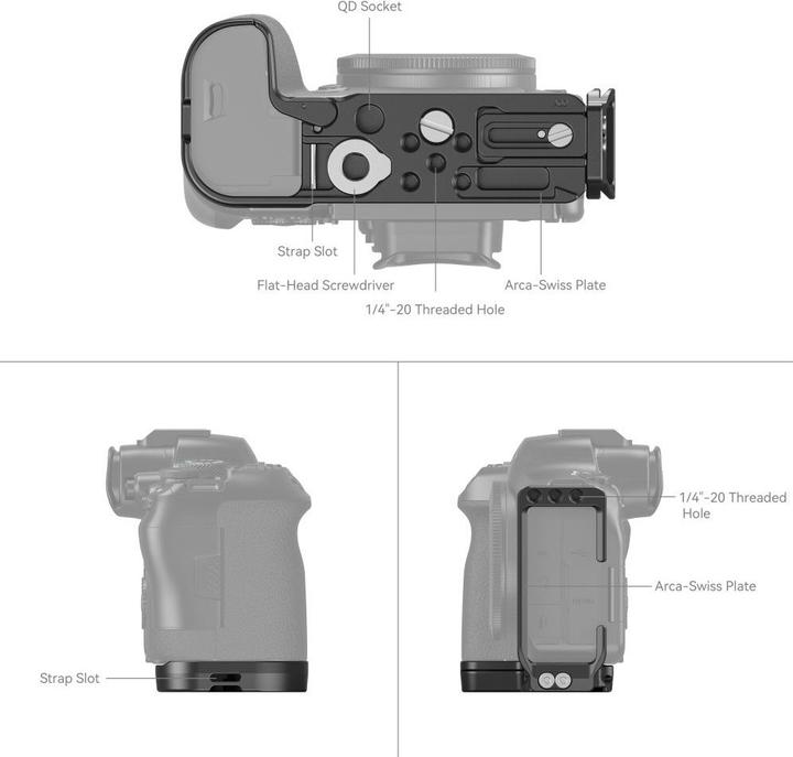 Immagine prodotto SmallRig L-Bracket für Canon R6II/R5/R5C/R6 (Staffa di montaggio)