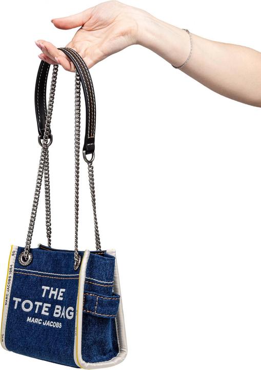 Actual product image Marc Jacobs denim chain ​​shoulder bag