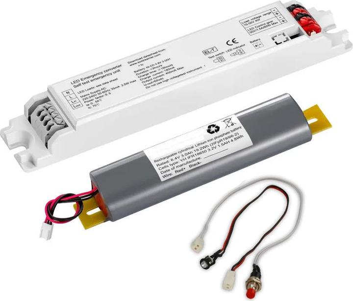 Image du produit Isoled Module de batterie de secours EL-T Selftest 3000mAh, 4W (50-300 V)