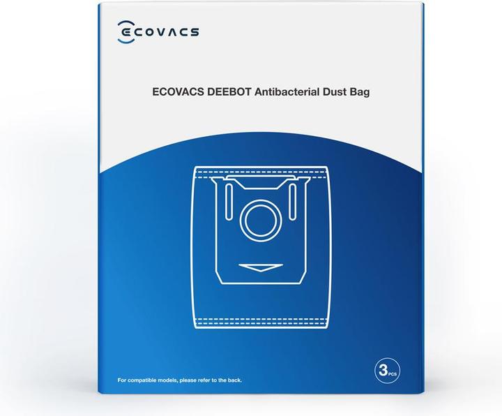 Actual product image Ecovacs DEEBOT T8+ and N8+/N8 PRO+/T9+ Antibacterial Dust Bag - DDB030016 (3 x)