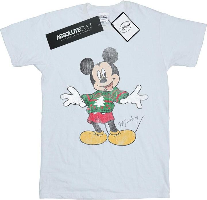 Disney Mickey Mouse Christmas Jumper TShirt Jungen