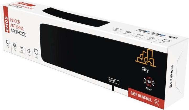Produktbild Emos Zimmerantenne CITY ARCH-C200, DVB-T2, DAB, LTE/4G/5G Filter (Zimmerantenne, DVB-T / -T2)