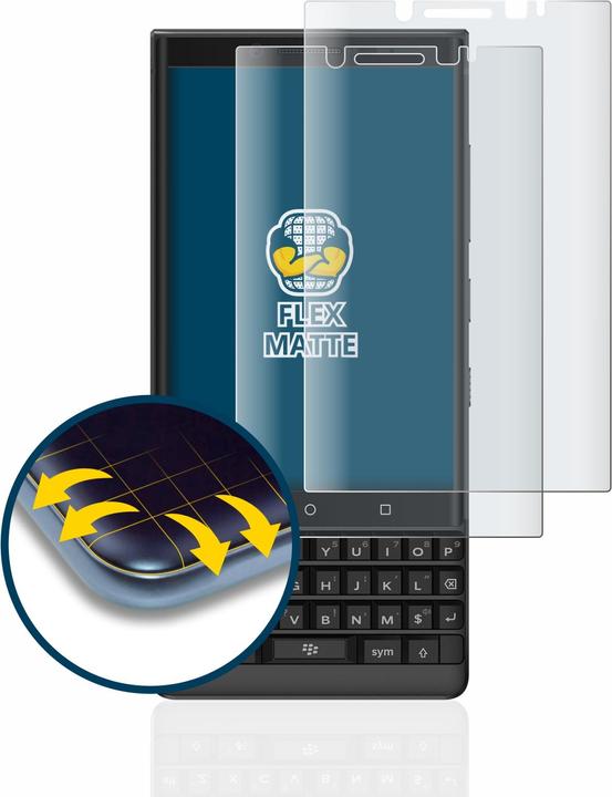 Produktbild BROTECT Full-Cover Displayschutz Matt (2 Stück, Blackberry KEY2)