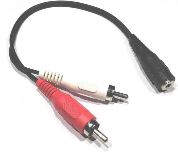 Image du produit Goobay Câble stéréo 3,5 mm - Cinch (Adaptateur de casque)
