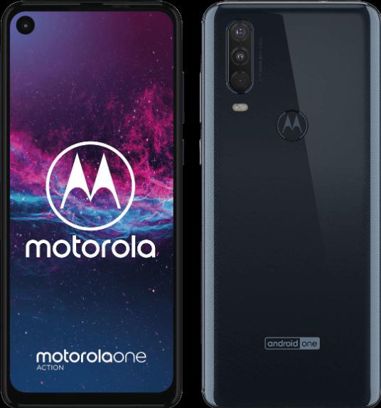 Motorola One Action (128 GB, Denim blue, 6.30", Hybrid Dual SIM, 12 Mpx, 4G)