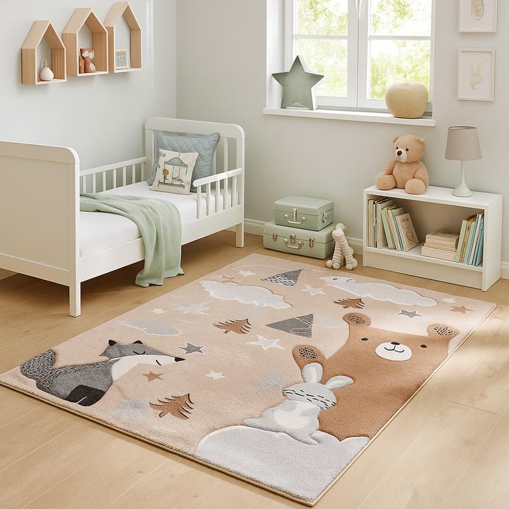 Produktbild Pergamon Kinder Teppich Maui Kids Fuchs und Bär (120 x 170 cm)